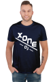 t-shirt xone dj męska - niebieski