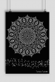 Poster mandala 004 black