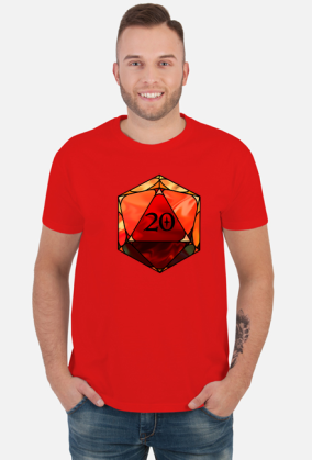 D20 czerwona