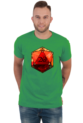 D20 czerwona