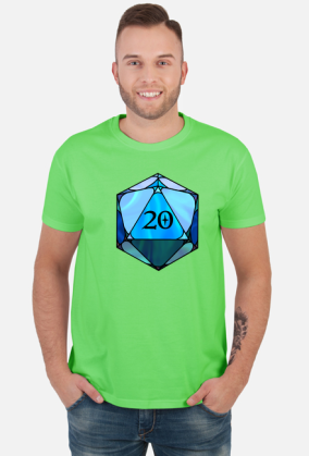 D20 niebieska