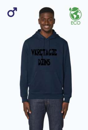 Bluza męska z kapturem Vkrętacze dżins