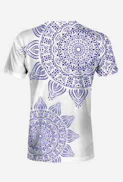 T-shirt Mandala Blue 002