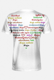 Koszulka  -"Miłość w każdym kolorze: Walentynkowe serce pełne miłości "
