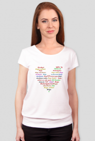 Koszulka  -"Miłość w każdym kolorze: Walentynkowe serce pełne miłości "