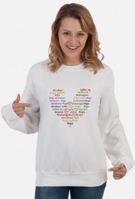 Bluza  -"Miłość w każdym kolorze: Walentynkowe serce pełne miłości "