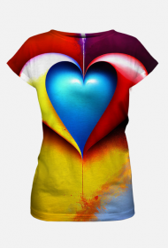 Koszulka Damska-"Kolorowa miłość: Walentynkowa inspiracja"