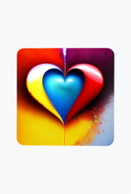 Magnes Kwadrat-"Kolorowa miłość: Walentynkowa inspiracja"