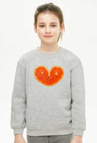 Bluza-Serce w kształcie pomarańczy