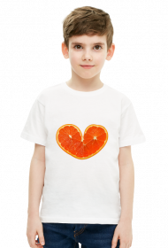 Koszulka-Serce w kształcie pomarańczy