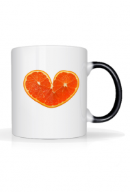 Kubek-Serce w kształcie pomarańczy