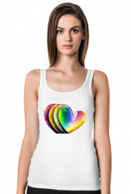 Koszulka Damska   -Kolorowe serca