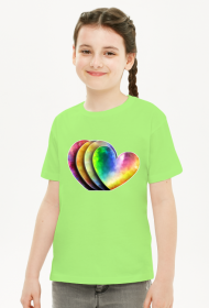 Koszulka Dziecięca -Kolorowe serca