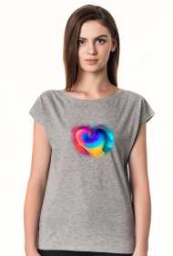 Koszulka Damska-"Pastelowe Serce - Walentynkowy Wyraz Miłości"