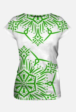 Tshirt Mandala Green Fullprint