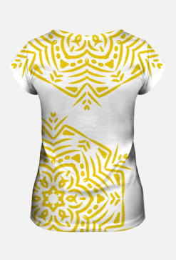Tshirt Mandala Yellow Fullprint