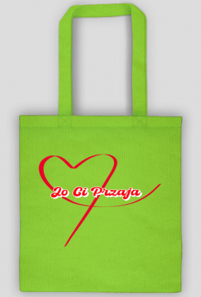 Torba-Ręcznie rysowane czerwone serce - Wyraz miłości w śląskim slangu-Jo ci przaja czyli Ja cię kocham.