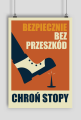 Chroń stopy - plakat BHP A2