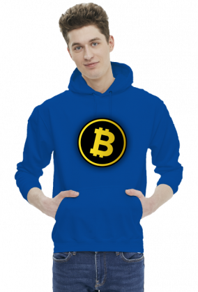 BTC Bitcoin (bluza męska kaptur)