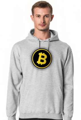 BTC Bitcoin (bluza męska kaptur)