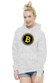 BTC Bitcoin (bluza damska kaptur)