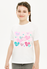 Koszulka-"Uwolnij swoją radość: Pastelowe serce pełne miłości i pozytywnych myśli"