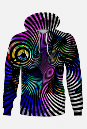 Bluza z kapturem-"Koty w akwareli"