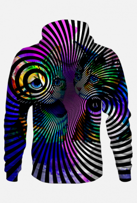 Bluza z kapturem-"Koty w akwareli"