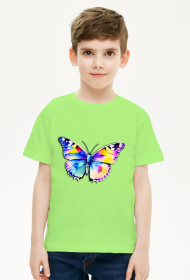 Koszulka -"Kolorowe Skrzydła: Arcydzieło Akwareli"