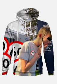 Biała bluza z kapturem UNISEX kapus 60-tka różne rozmiary