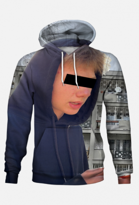 Biała bluza z kapturem UNISEX Telefonia różne rozmiary