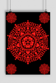 Mandala Poster RED