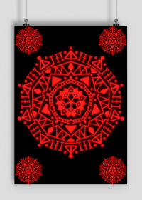 Mandala Poster RED