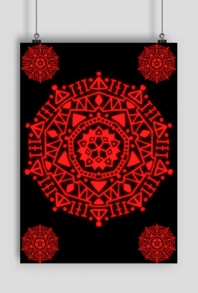 Mandala Poster RED