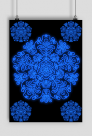 Mandala Poster BLUE