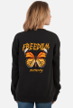 Bluza z motylem i napisem freedom