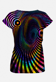 Koszulka damska -kolorowe złudzenie