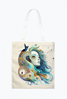 Torba-"Pastelowe kolory i surealistyczne formy w portrecie kobiety"