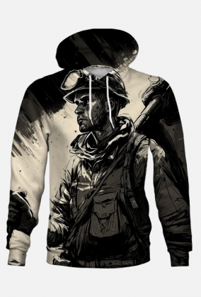 Bluza z kapturem -górnik na szychcie