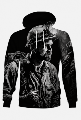 Bluza z kapturem   -górnik na szychcie