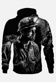 Bluza z kapturem   -górnik na szychcie