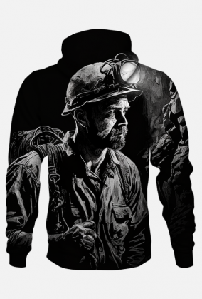Bluza z kapturem   -górnik na szychcie
