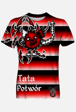 Koszulka rodzina Tata Potwór Tribal