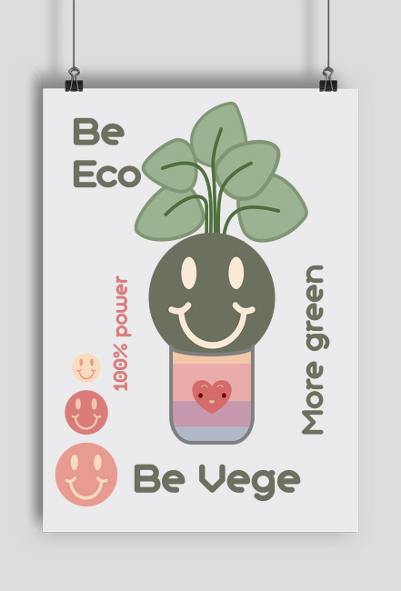 Plakat Be Eco