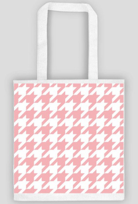 Torba w różową pepitkę