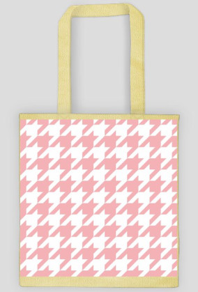 Torba w różową pepitkę