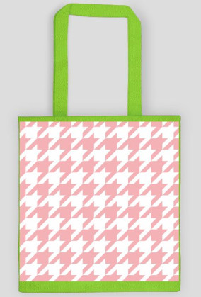 Torba w różową pepitkę