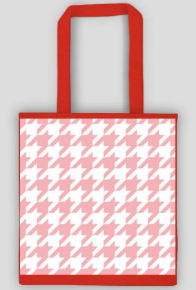 Torba w różową pepitkę