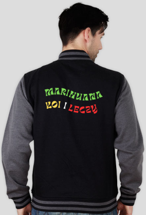 Bluza bejsbolówka "Marihuana koi i leczy"