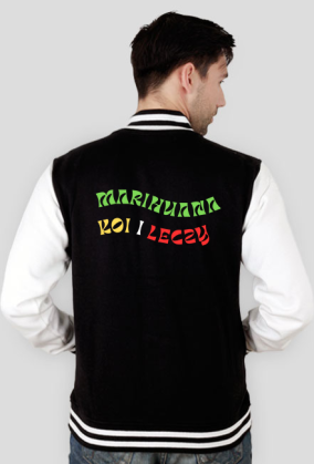 Bluza bejsbolówka "Marihuana koi i leczy"